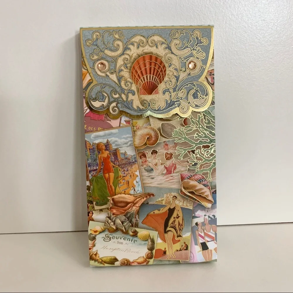 NWOT Vintage Beach glam notepad